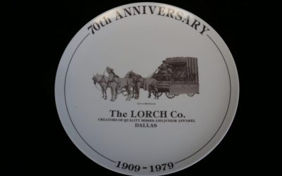 70th Anniversary Plate, The Lorch Company, 1909-1979