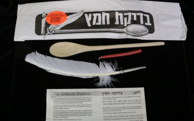 Bedikat Chametz – Feather, Spoon, and Candle Kit