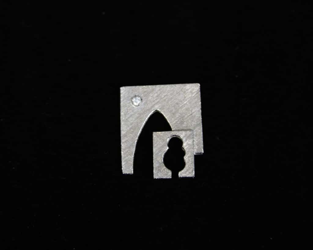 Menashe Kadishman, Abstract Pin, 1982