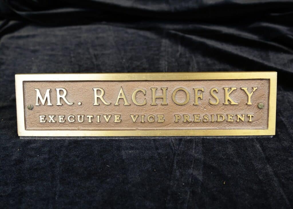 Mr. Meyer J. Rachofsky Name Plate