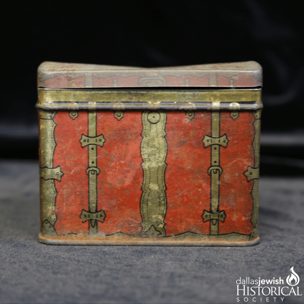 Russian Zvetouchny Metal Tea Canister