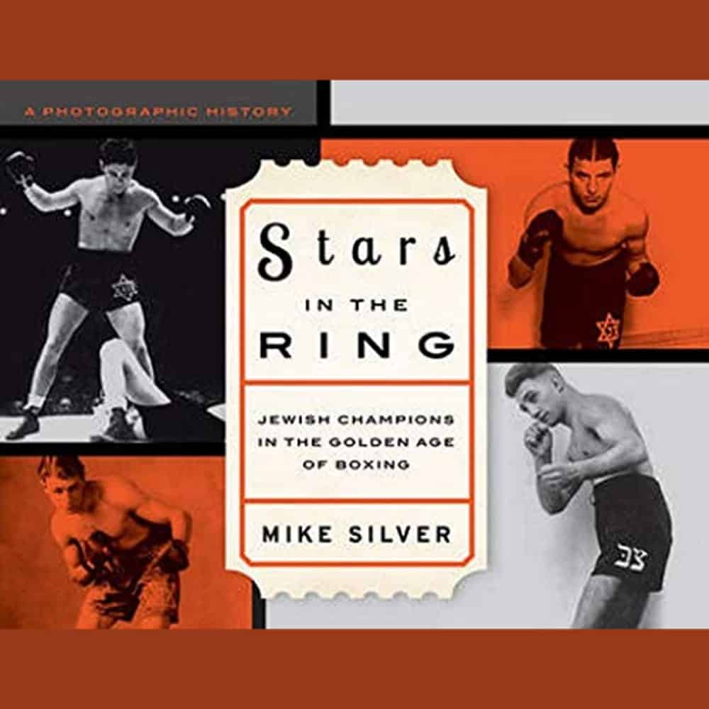 Book cover for “Stars in the Ring” featuring black-and-white boxing photos and orange accents.